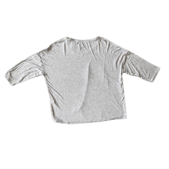 Chico’s Light Grey 3/4 Sleeves Top Size Large New with Tag - Picture 5 of 9
